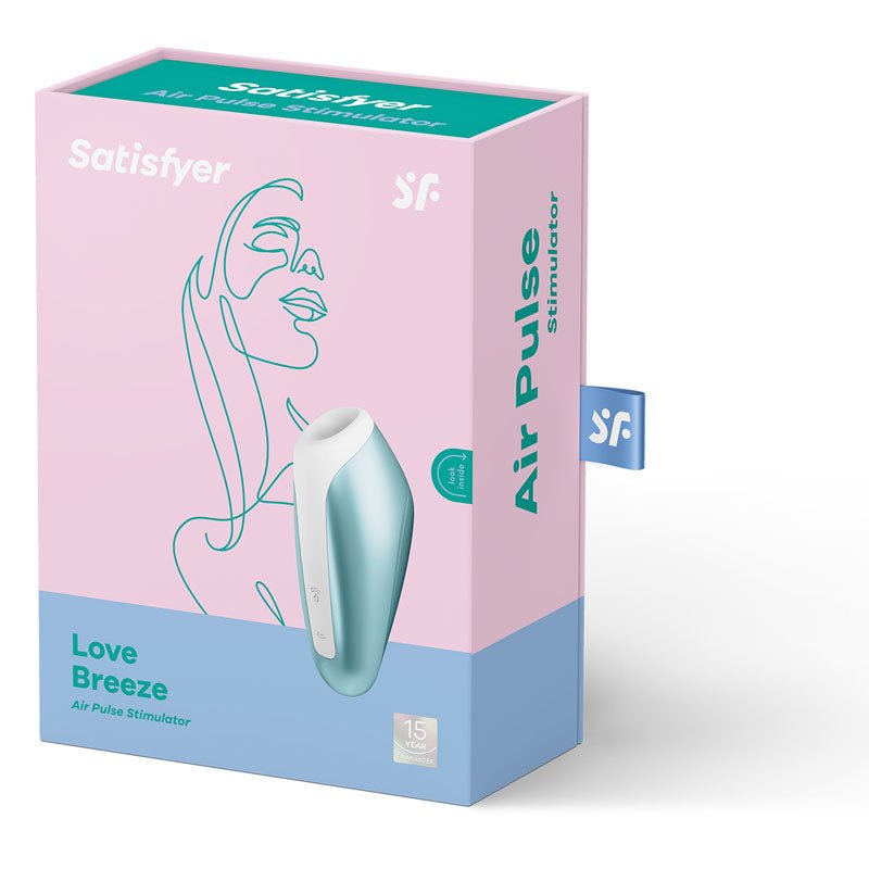 Satisfyer Love Breeze - Blue Touch-Free USB-Rechargeable Clitoral Stimulator with Vibration